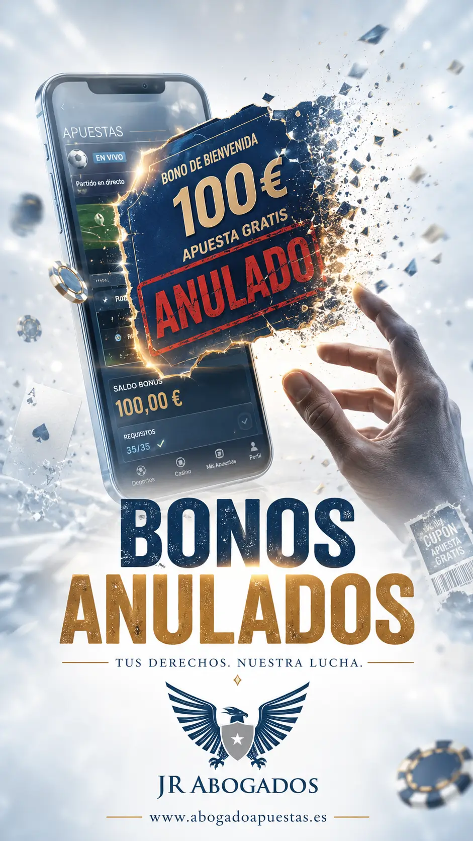 Reclamación legal por bonos anulados en casas de apuestas online