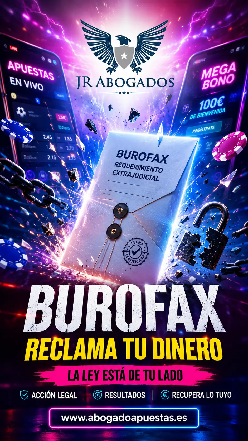 Burofax jurídico a casas de apuestas online