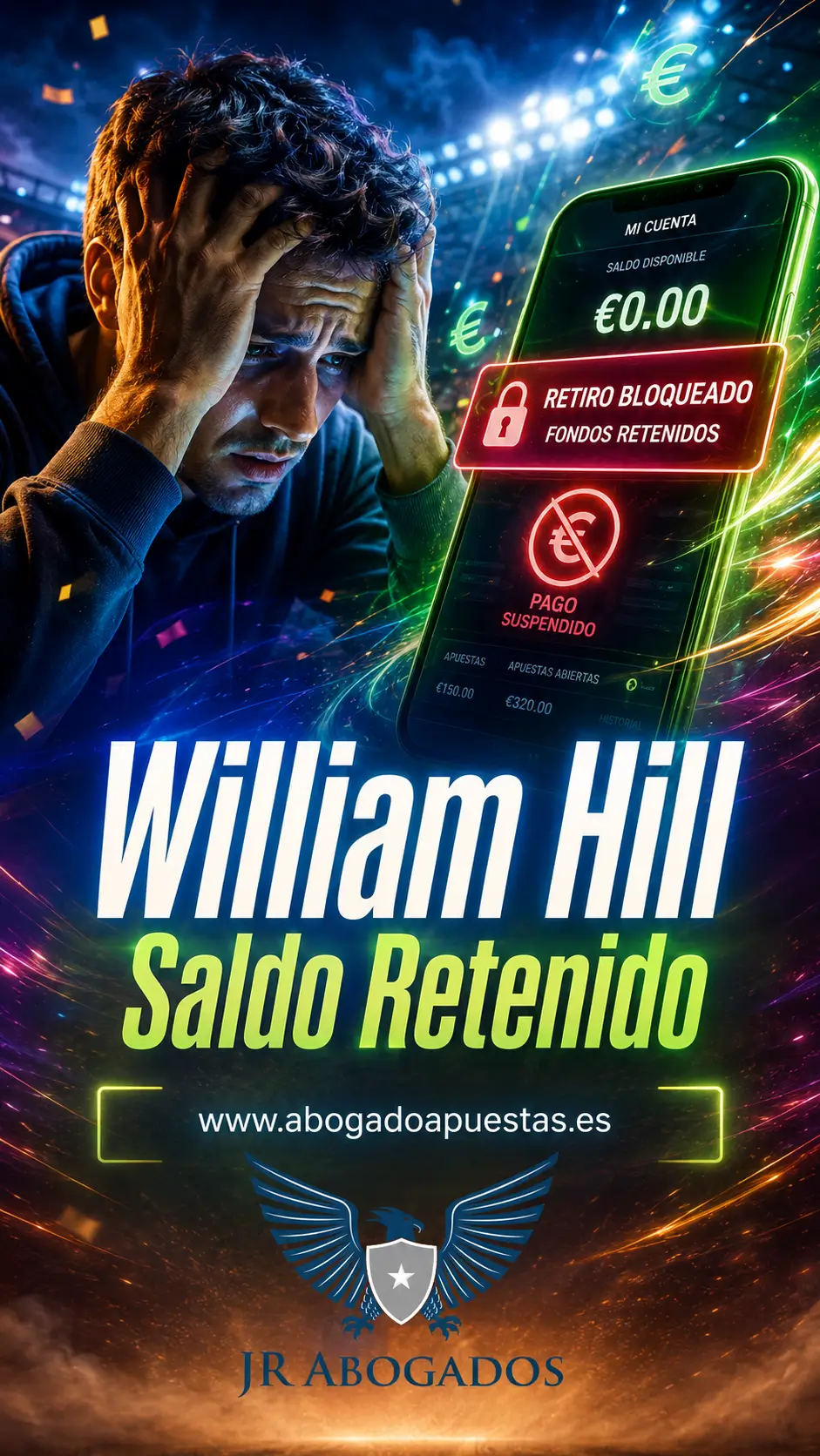 Reclamación contra William Hill por saldo retenido o retirada bloqueada