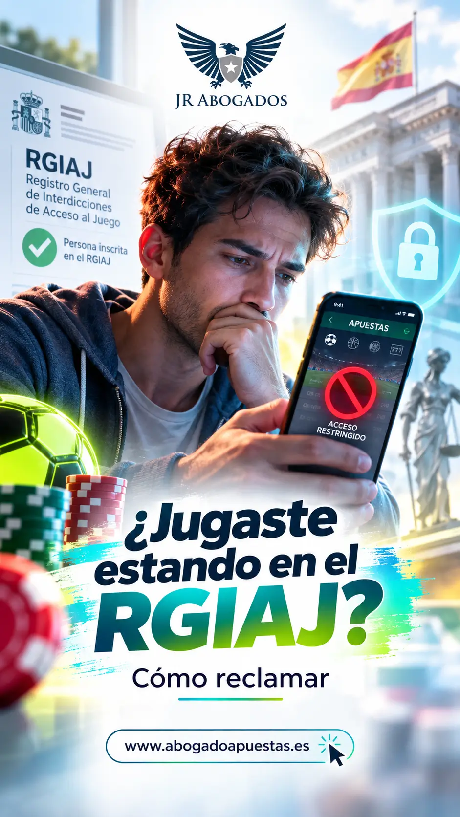 Reclamación contra casas de apuestas por juego durante inscripción en el RGIAJ